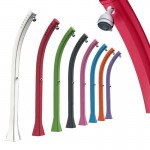 DOCCIA COLORATA PISCINA E GIARDINO HAPPY FIVE 28LT - MISCELATORE E LAVAPIEDI