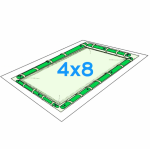 COPERTURA INVERNALE PISCINA 4 X 8 CON SALSICCIOTTI