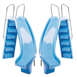 SCIVOLO PISCINA TOBOGA CURVO  H 1,78MT
