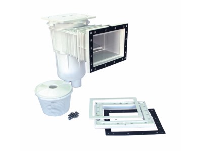 SKIMMER PISCINA BOCCA STANDARD E PROLUNGA COPERCHIO QUADRO